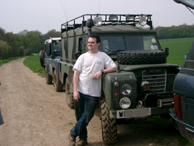 Me and a Green Land Rover:-)